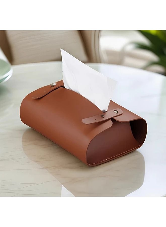 1 قطعة حامل علبة مناديل سيارة كلاسيكي لغرفة المعيشة غرفة النوم طاولة القهوة - Image 3