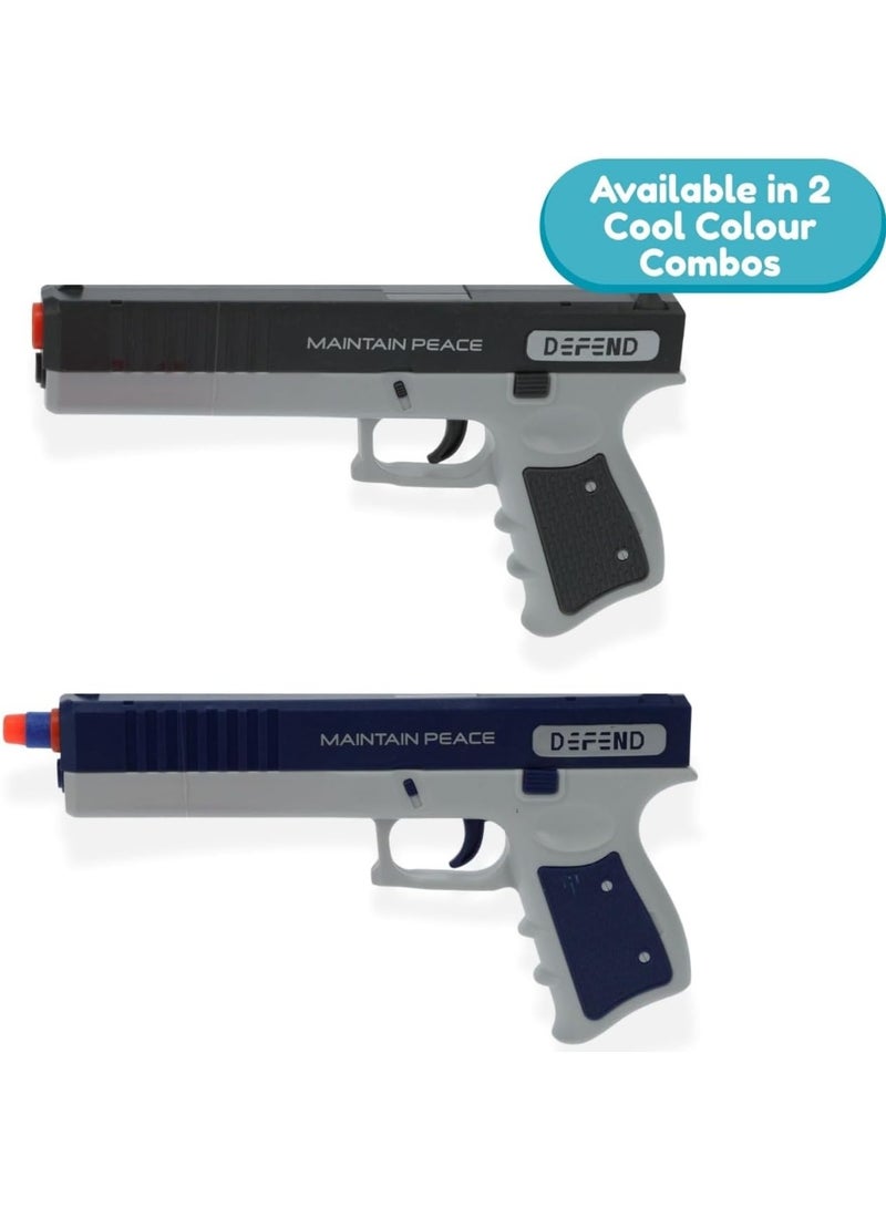 DmarQa Kids Dart Blaster Toy Gun with 10 Soft Foam Darts - Image 1