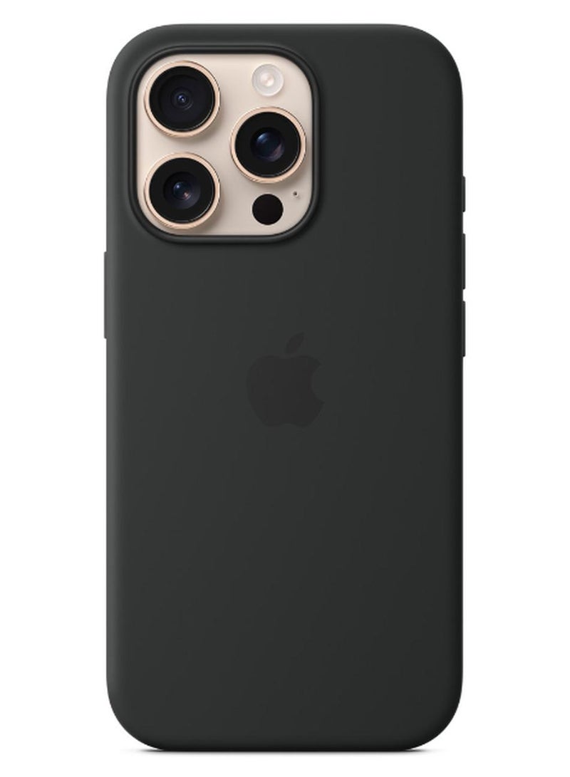Apple iPhone 16 Pro Silicone Case With MagSafe - Black - Image 1