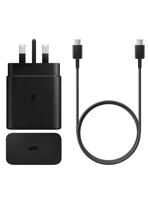 45W Fast Charger for Samsung Galaxy S24, S24+,S23, S23+, S22, S22Ultra, S22+, S21, S20, A32, A33, A53, A73, USB C Super Fast Charger Plug with 1 m Type C Charging Cable