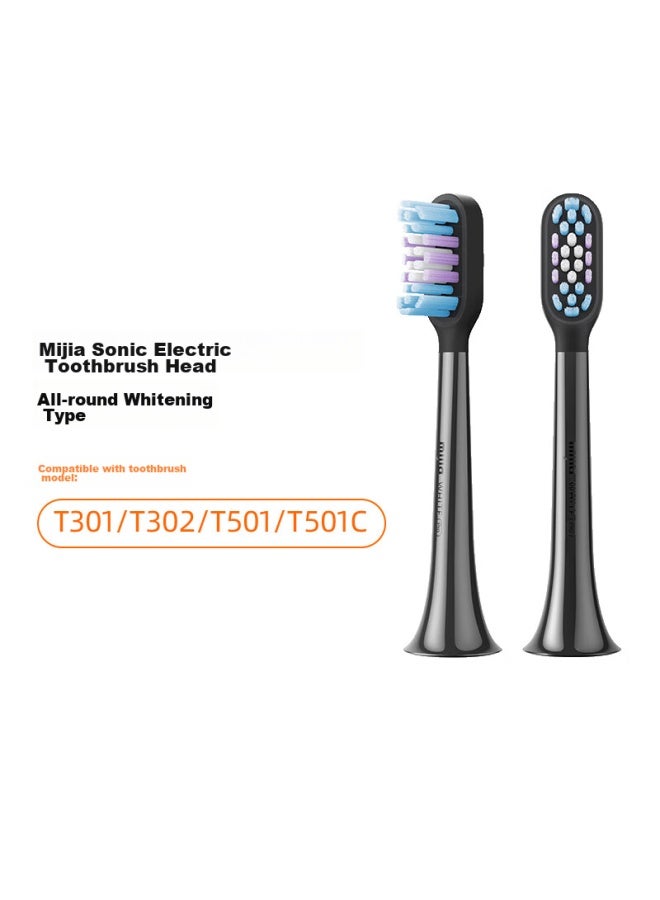 Mijia Xiaomi Sonic Electric Toothbrush Heads , 2-pack, Black - Image 1