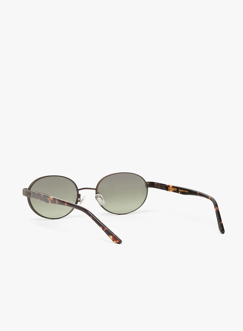 KAREN WAZEN Sam Oval Sunglasses