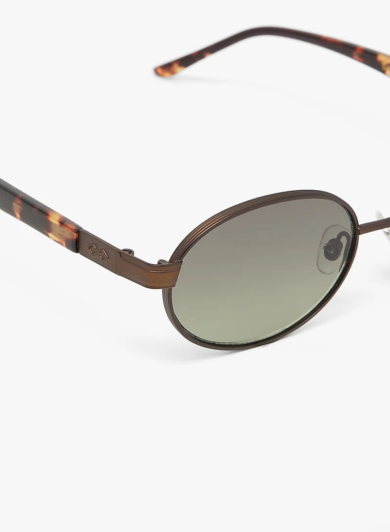 KAREN WAZEN Sam Oval Sunglasses