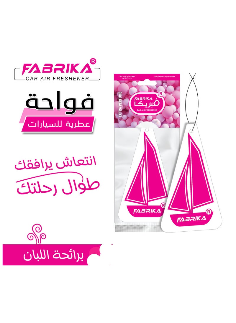 Fabrika Paper Air Freshener(diffuser)for Cars Boat Shape with Bubble Gum Scent  - Image 1