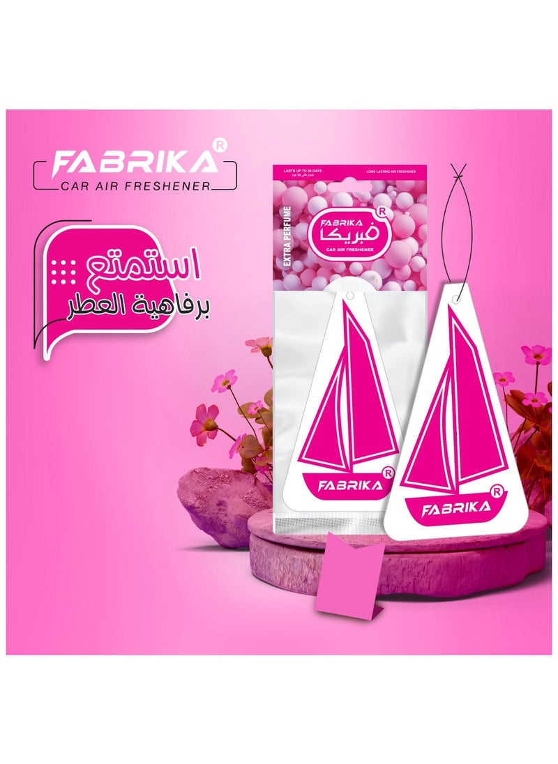 Fabrika Paper Air Freshener(diffuser)for Cars Boat Shape with Bubble Gum Scent  - Image 2