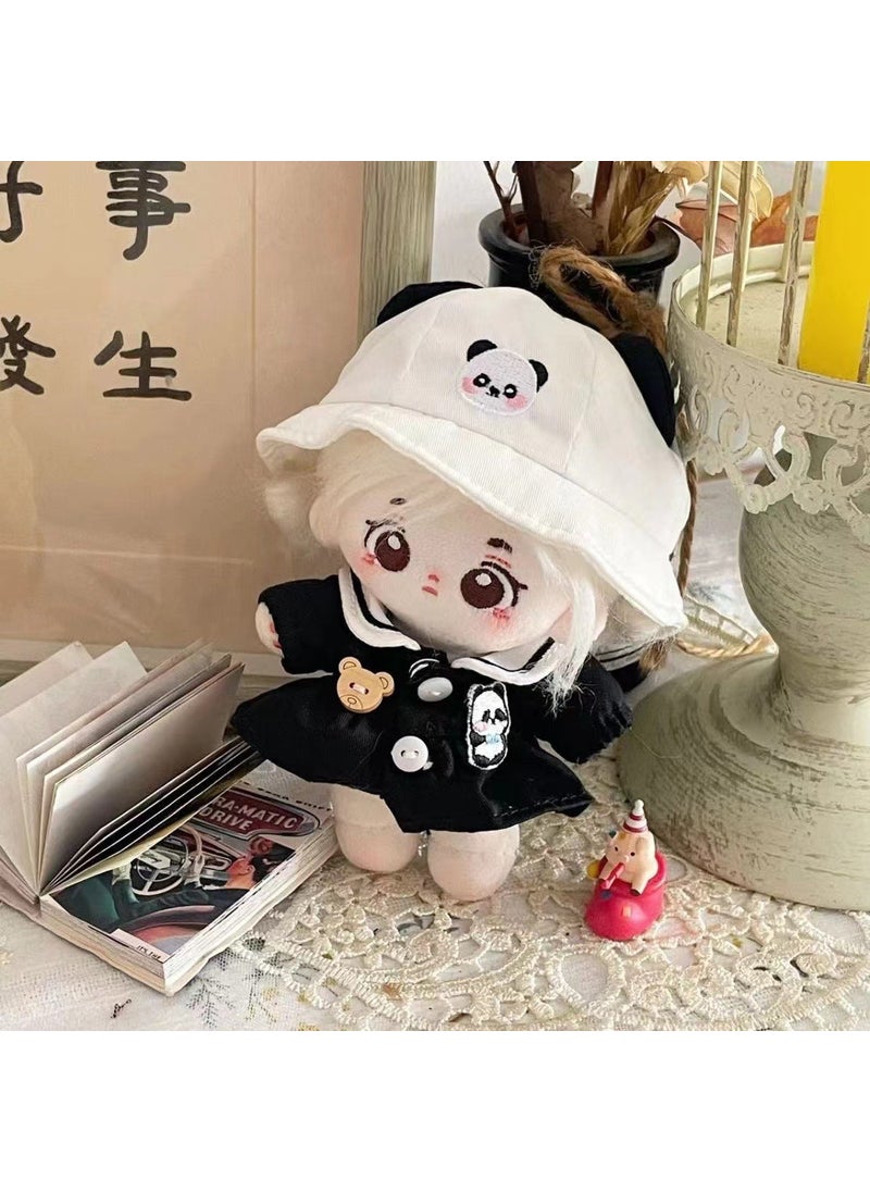 Generic - Authentic Cotton Doll 10cm Panda Outfit Cute Cartoon Huhu Panda (Skirt Hat) - Image 1