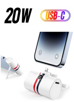 Portable Charger for iPhone, 20W Fast Charging Power Bank with Foldable Stand, VIYISI Battery Pack Compatible with iPhone 14,13,13 Pro,12,12 Pro,11 Pro,XR,X,8,7,Airpods Pro (White)