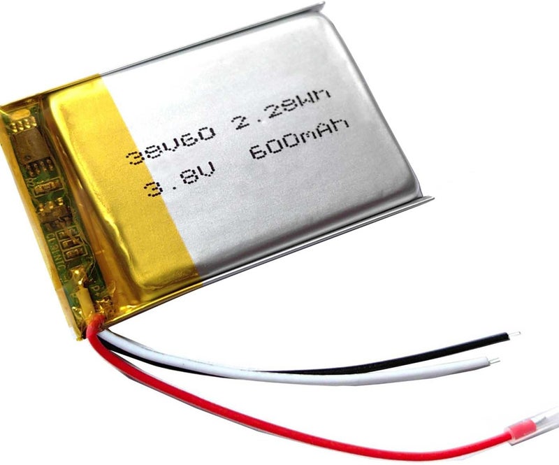 AOLIKES 38v 600mAh Rechargeable LiPo Battery Replacement for Skullcandy PLYRPLYR ProShure AONIC 40 Headphones fits Lenovo ThinkPad X1 Presenter Mouse  - Image 4
