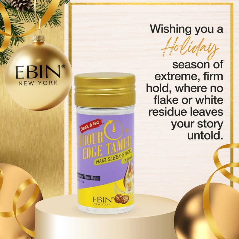 EBIN NEW YORK 24 Hour Edge Tamer Hair Sleek Stick, Extreme Firm Hold, 2.7 oz, Original â€“ Sleek & Go, No Flaking and White Residue - Image 3