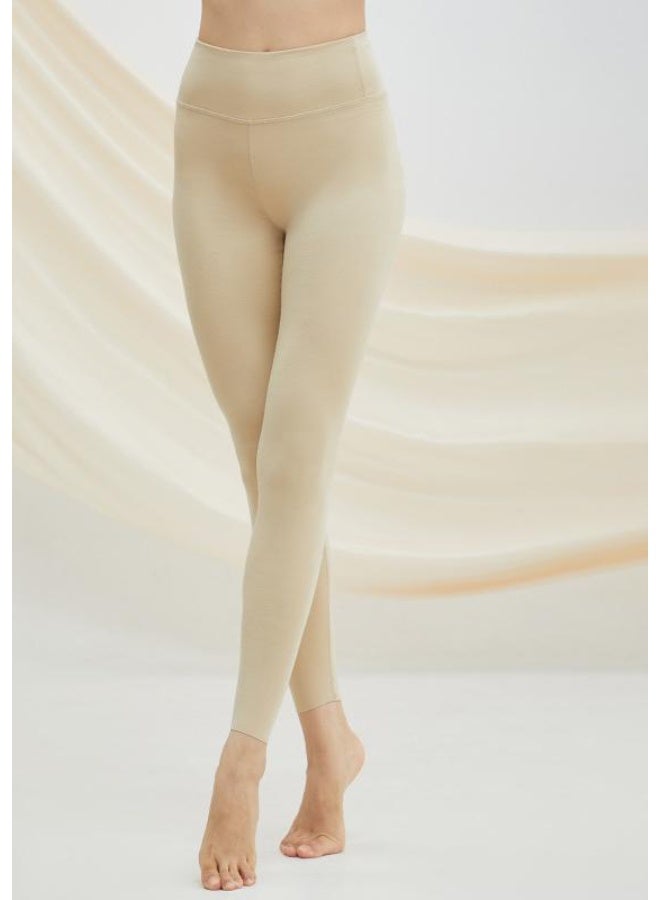 NIBEMINENT High-waisted Tummy-revealing Autumn Pants For Ladies As Base Layer. Modal Seamless Warm Pants For Women - Image 1