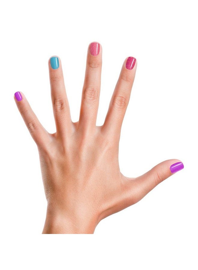 بيجي باينت طلاء أظافر بناتي غير سام 100%، آمن وخالي من القسوة، نباتي ومنخفض الرائحة للأطفال، مجموعة مخفوق كعكة عيد الميلاد (4 طلاء + مجموعة هدايا فنية للأظافر) - Image 3