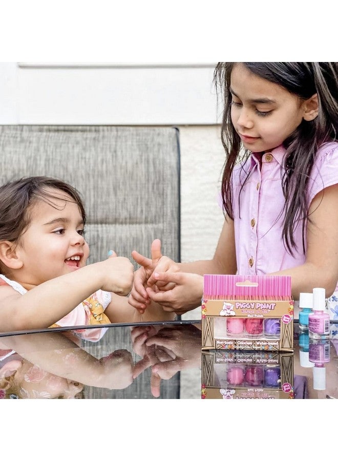 بيجي باينت طلاء أظافر بناتي غير سام 100%، آمن وخالي من القسوة، نباتي ومنخفض الرائحة للأطفال، مجموعة مخفوق كعكة عيد الميلاد (4 طلاء + مجموعة هدايا فنية للأظافر) - Image 5