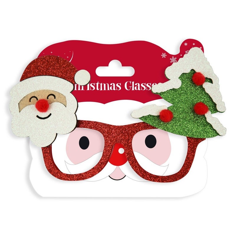 Eurowrap Christmas Character Assorted Glasses – Festive Holiday Party Accessories for Kids and Adults, Seasonal Fun, Christmas Celebration, and Holiday Entertainment - Image 1