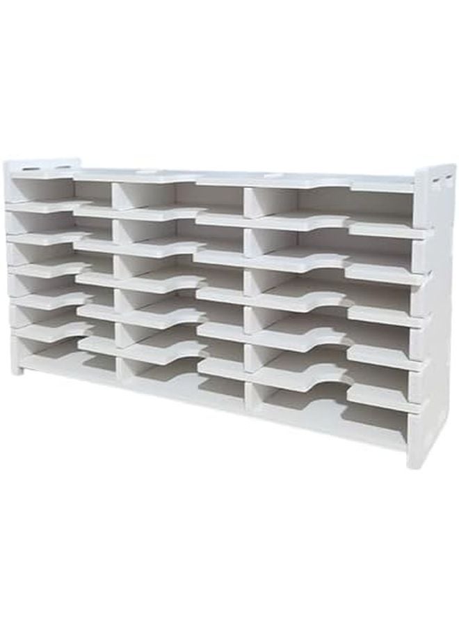 18 Grids Stamp Pad Organizer Wall Mountable Craft Storage Rack For InkPad Workspace - Image 1