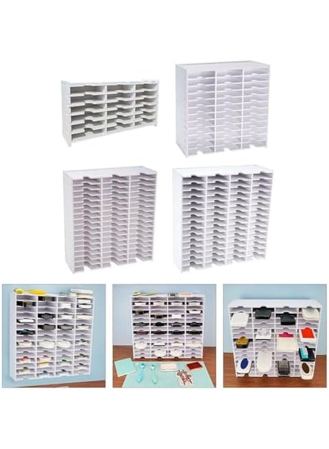 18 Grids Stamp Pad Organizer Wall Mountable Craft Storage Rack For InkPad Workspace - Image 3