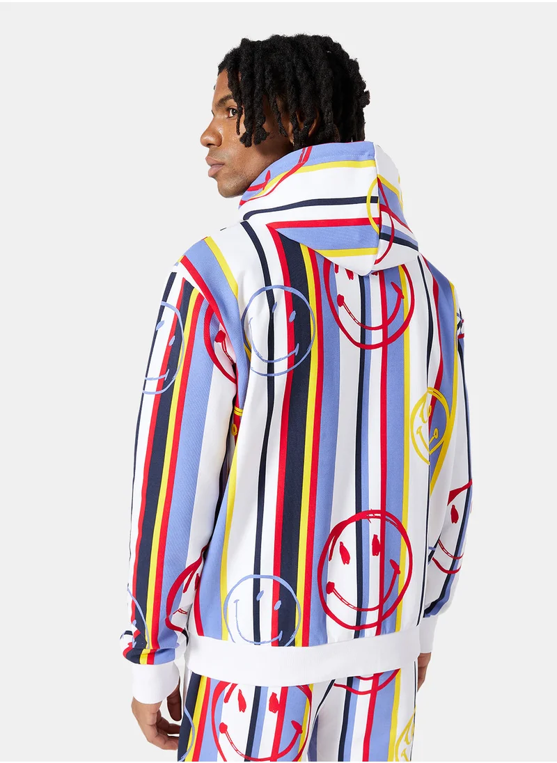 Karl Kani Signature Smiley Stripe Hoodie