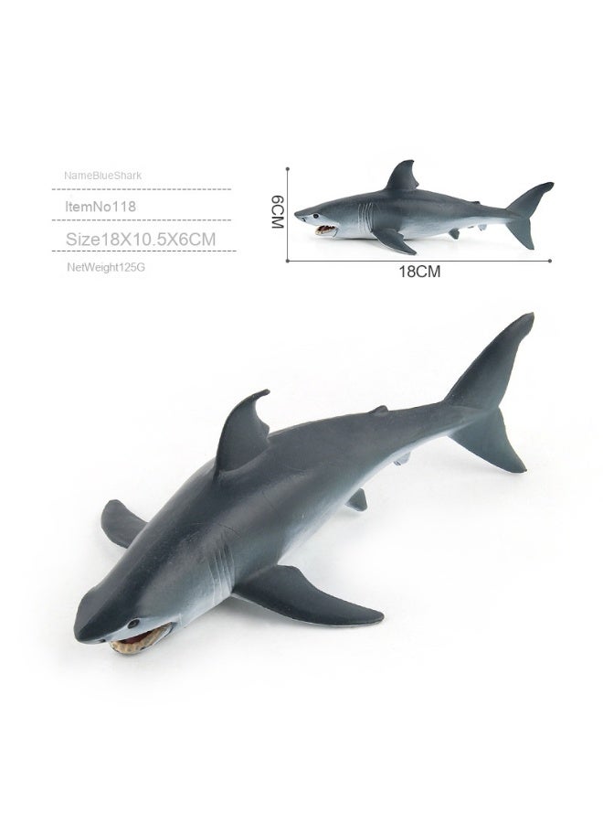 NIBEMINENT Realistic Ocean Creature Animal Model Toys - Set of 6 Classic Sharks