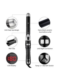 KASTWAVE SYOSI Automatic Rotating Hair Curling Wands, 28mm Curl Hair Waving Irons, Hair Styling Irons Hair Waver, 30s Instant Heat Wand, Black  - Image 3