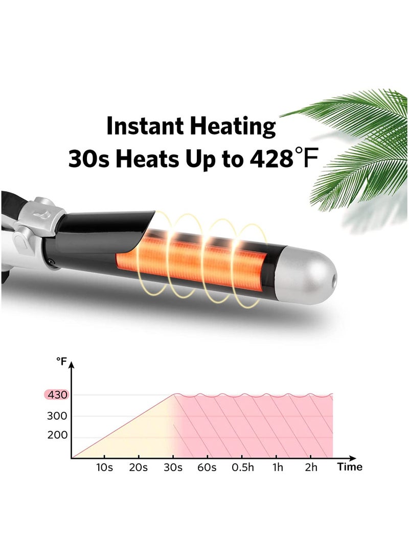 KASTWAVE SYOSI Automatic Rotating Hair Curling Wands, 28mm Curl Hair Waving Irons, Hair Styling Irons Hair Waver, 30s Instant Heat Wand, Black  - Image 5