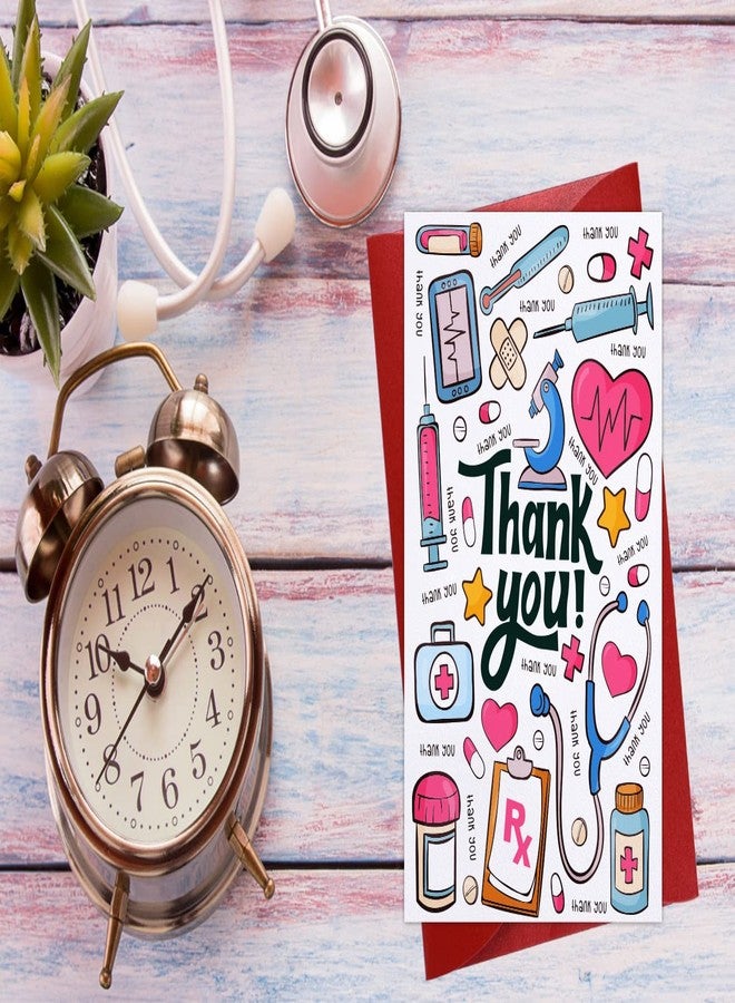 FLYAB Nurse Thank You Card - Nurses Day Card with Envelope Graduation Gift for EMTs Essential Medical Staff Nurses Doctor Medical Healthcare Workers - Image 2