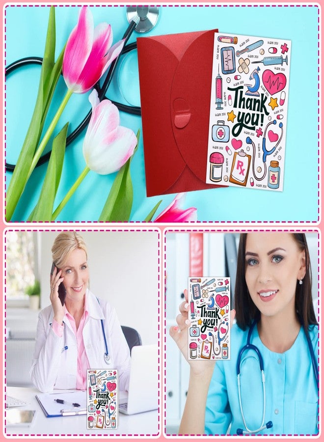FLYAB Nurse Thank You Card - Nurses Day Card with Envelope Graduation Gift for EMTs Essential Medical Staff Nurses Doctor Medical Healthcare Workers - Image 5
