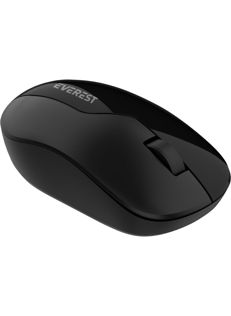 Everest SMW-973 USB Black 2.4ghz Wireless Mouse  - Image 2