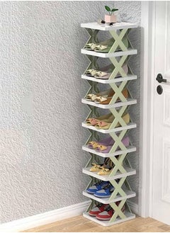 X-shaped simple shoe rack, multi-layer foldable, shoe storage cabinet, home corridor, multifunctional creative stitching shoe rack
