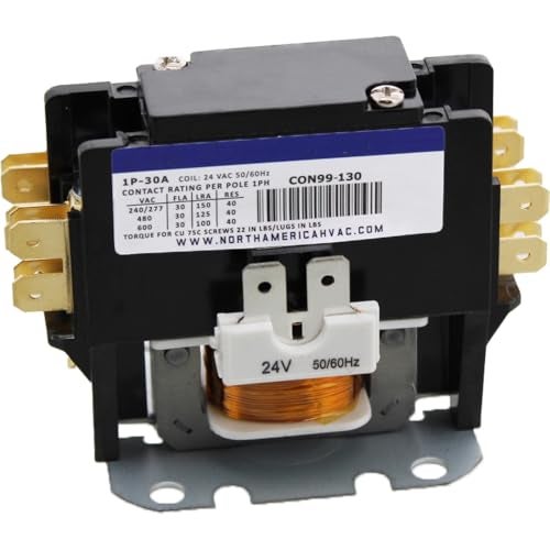 ClimaTek Single Pole / 1 Pole 30 Amp Condenser Contactor Replaces Lennox Armstrong Ducane 95M5501 95M55 100438-01 20F72 - Image 1