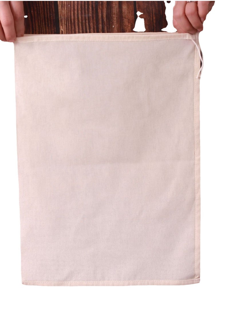 5pcs Reusable Cheese Cloth Bag For Straining, Nut Milk, Cold Brew, Tea, Yogurt, And Coffee - Easy To Clean And Dishwasher Safe