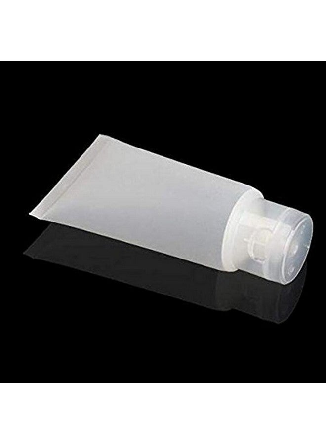 VANTOBEST 20Pcs Transparent Plastic Empty Tubes With Flip Cap Soft Tubes Squeeze Bottle Facial Cleaning Bottles Refillable Makeup Sample Holder Dispenser (15Ml0.5Oz) - Image 3