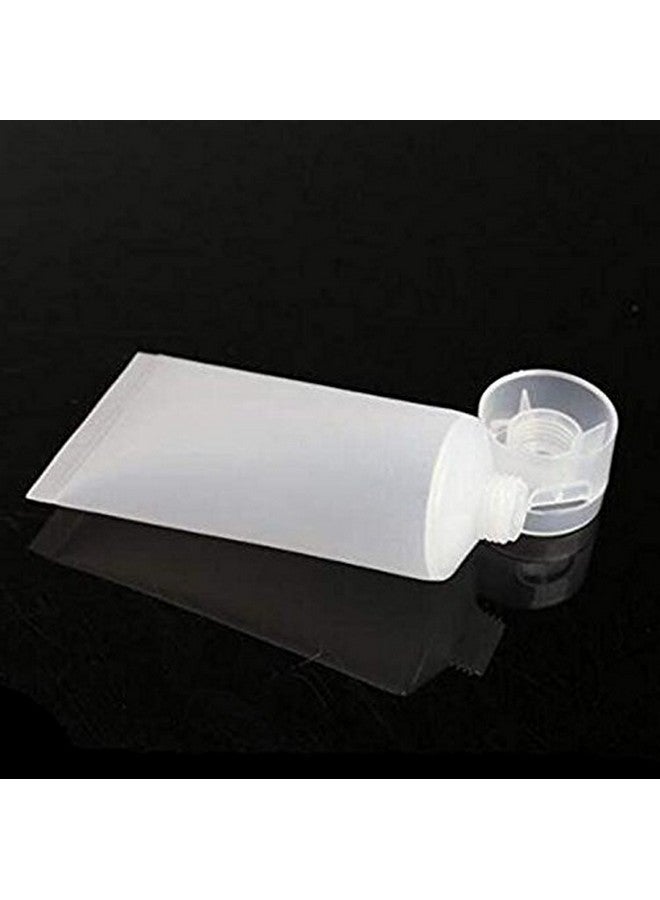 VANTOBEST 20Pcs Transparent Plastic Empty Tubes With Flip Cap Soft Tubes Squeeze Bottle Facial Cleaning Bottles Refillable Makeup Sample Holder Dispenser (15Ml0.5Oz) - Image 2