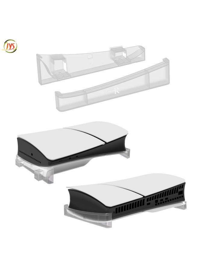 إسكدنيا PS5PRO CD-ROM الإصدار الرقمي المضيف رف تخزين أفقي PS5Slim Game Host بسيط حامل مسطح لون المنتج: أبيض - Image 4