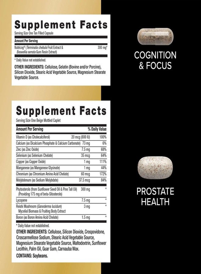 GNC Mega Men 50 Plus Vitapak Program, Convenient Complete Nutrition, 5 Products in 1 Vitamin Pack, Multivitamin, Fish Oil, Mental Sharpness, Ginkgo, Prostate Health, 30 Packets, 30 Day Supply - Image 3