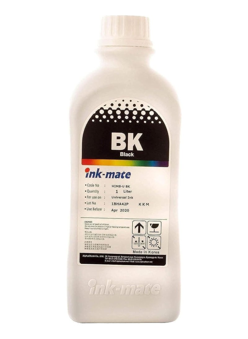 Printer Refill Ink (1 Liter, Black) Black printer cartridge refill ink