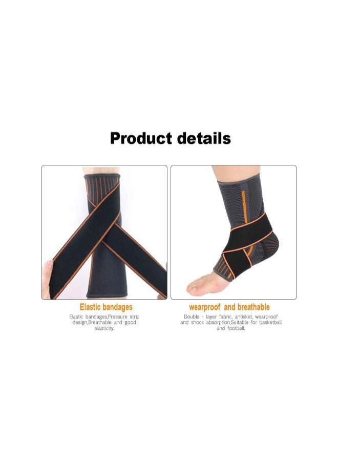 silvercnc - Ankle Support Brace, Compression Breathable Foot Elastic Guard Strap Prevention for Basketball Running(Woman) - Image 1