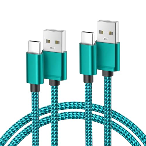 Basesailor USB Type C Charger Cable 6.6FT 2 Pack,Nylon Charging Power Cord for Samsung Galaxy S10 S23 S20 S21 S22,Moto Z3 Z4 G7 G8 G9 Play Power G Pro Fast Stylus,Motorola Razr Edge One 5G,Steam Deck - Image 1