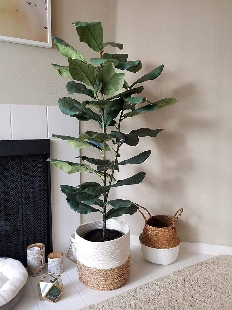 NR Home Stores Hand Crafted Jute Basket For Storagejute baskets for organizing Plant pot Baskets 8x8IN 10 x 10 inch Beige - Image 5