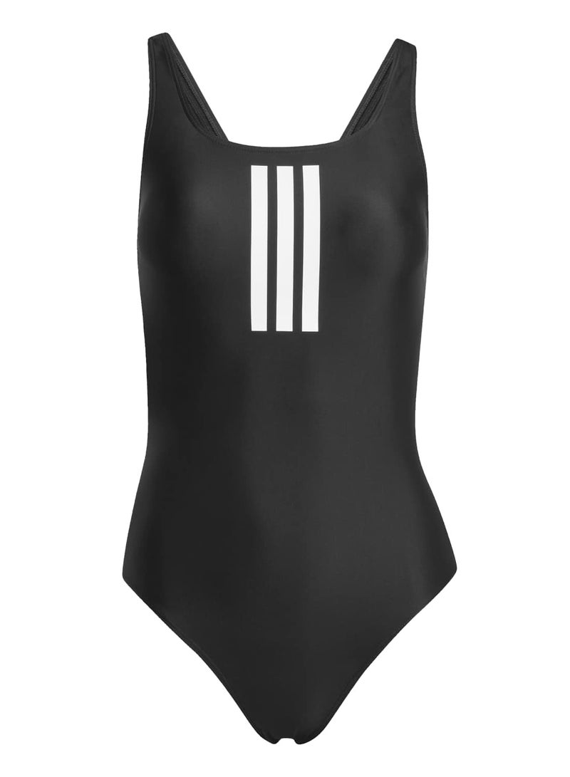 Adidas 3 Stripes V-Back Swimsuit - Image 1