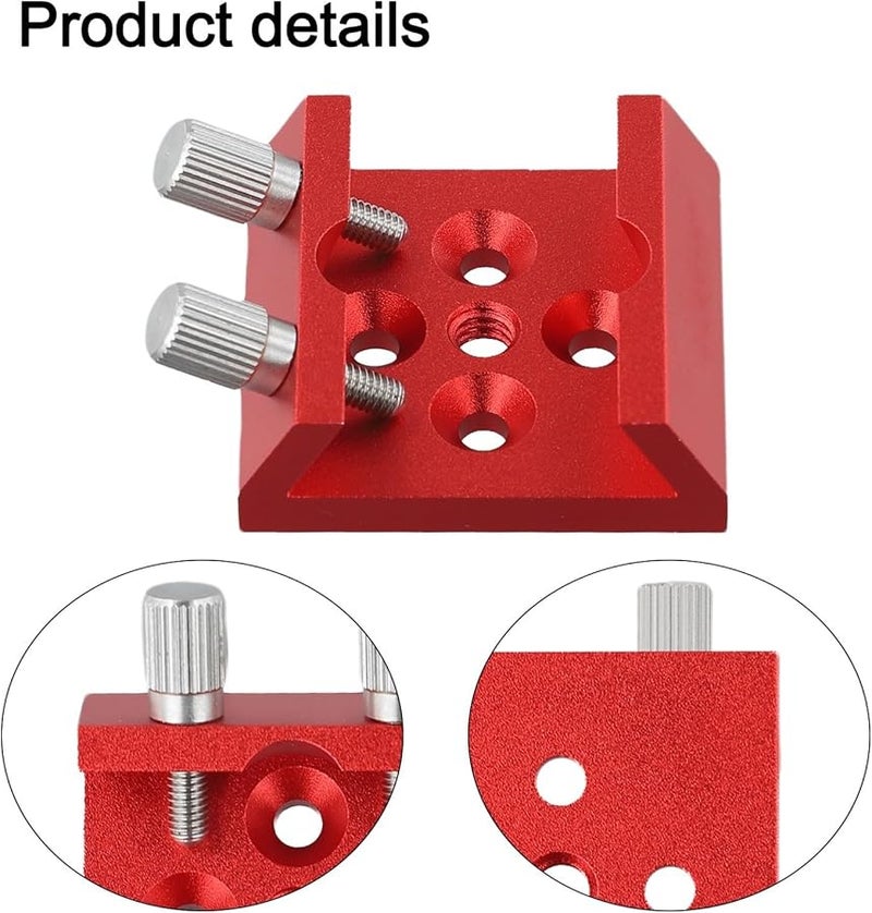 Red Aluminum Alloy Dovetail Base Finder Scope Mount With 1 4 Thread Lock Screws For Telescope - Image 4