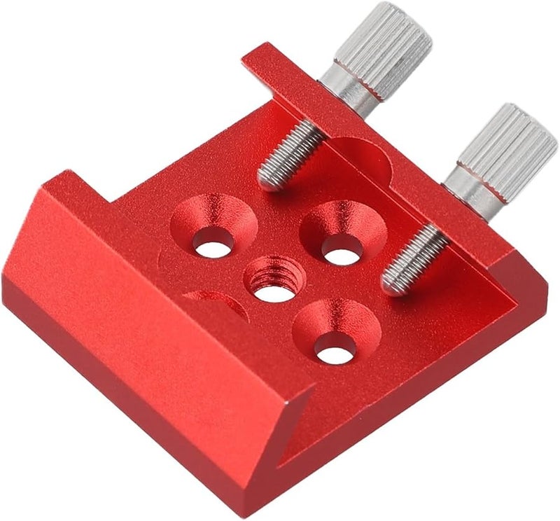 Red Aluminum Alloy Dovetail Base Finder Scope Mount With 1 4 Thread Lock Screws For Telescope - Image 2