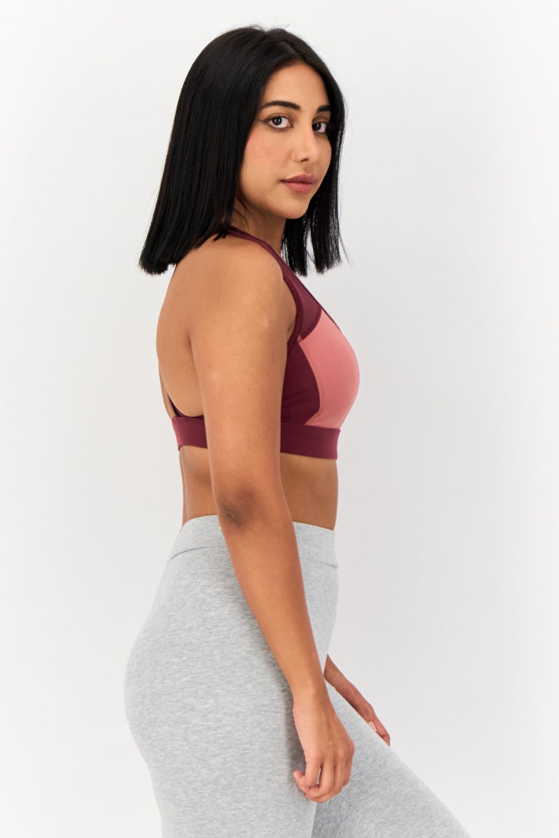 Reebok حمالة صدر رياضية مبطنة للنساء، متعددة الألوان - Image 2