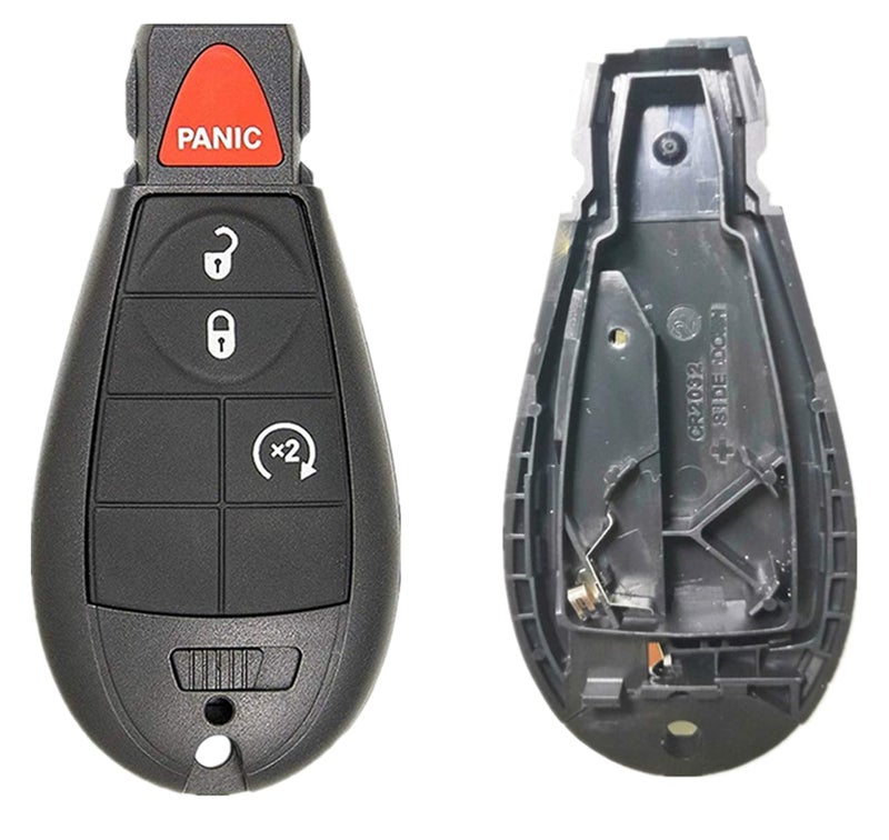 KAWIHEN Keyless Entry Remote Key Fob Shell Replacement for Dodge Durango Grand Caravan Journey Charger Ram Truck 1500 2500 3500 Key fob case FCC ID IYZC01C GQ4-53T M3N5WY783X( Just a Case) - Image 4