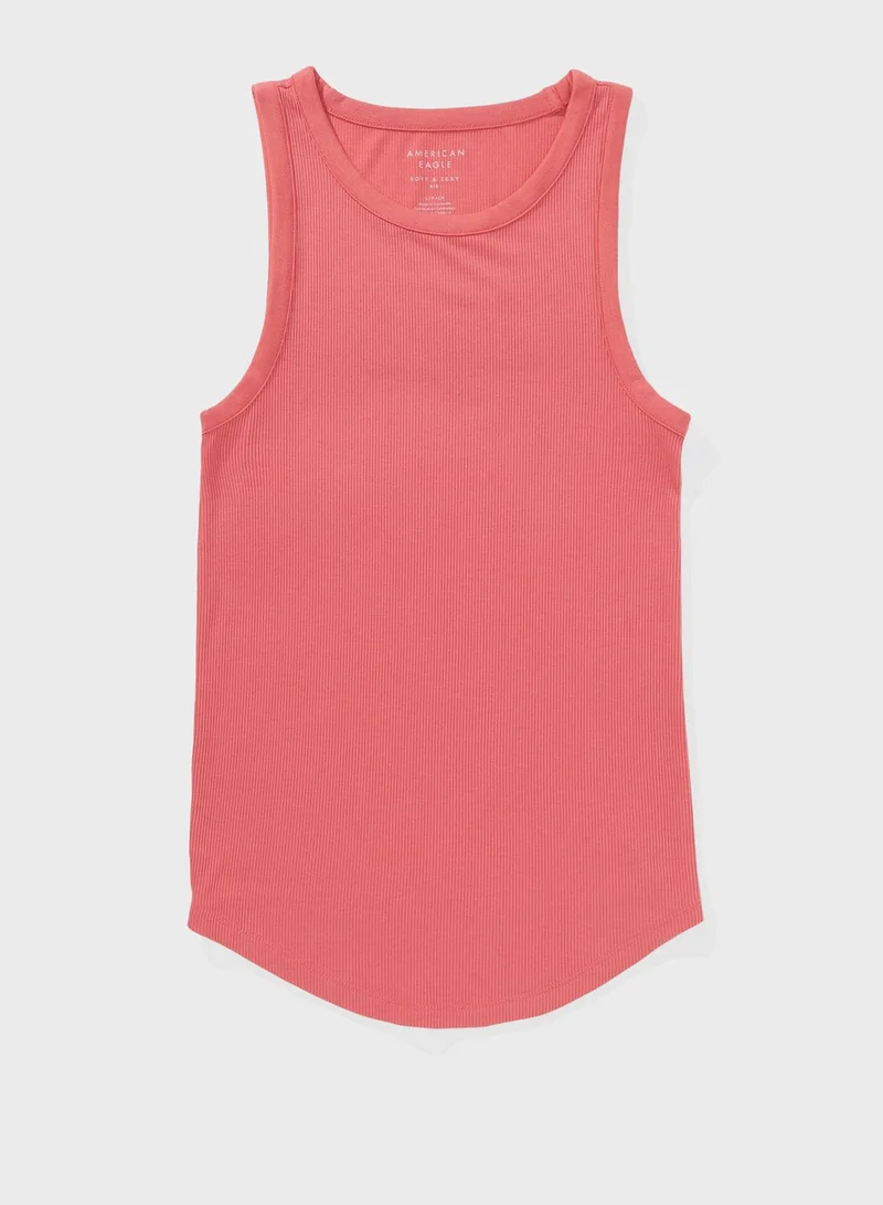 امريكان ايجل Crew Neck Knitted Tank Top