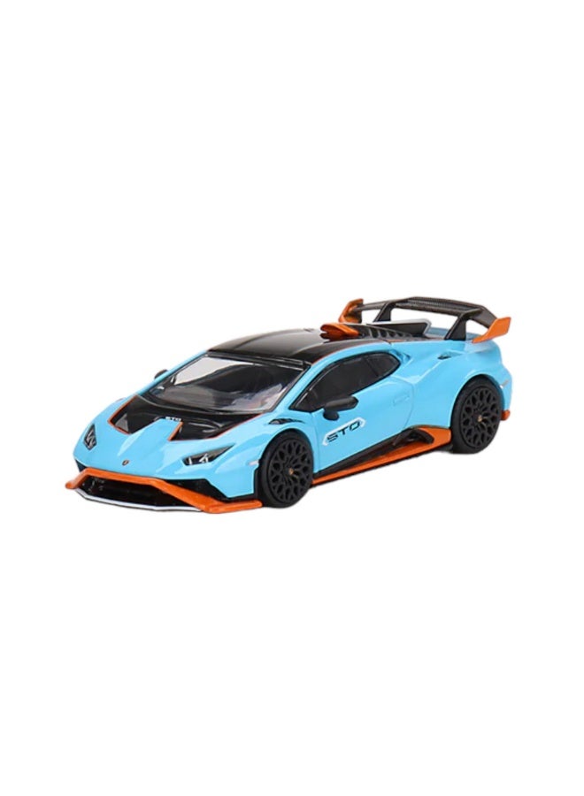 D-power MSZ – Lamborghini STO - Blue| Die-Cast Replica, Ultimate Collector's Item, Super Cars | Toy Vehicles, Metal Toy Car Model - Pull Back Collection | Size - 1:64, For Kids 3+ - Image 1