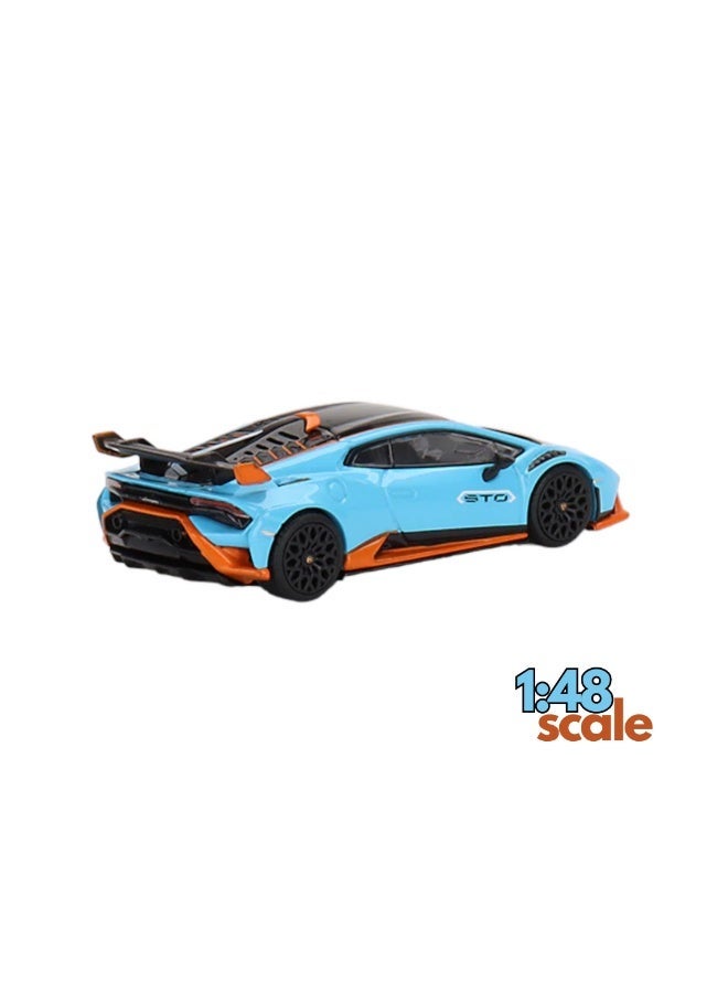 D-power MSZ – Lamborghini STO - Blue| Die-Cast Replica, Ultimate Collector's Item, Super Cars | Toy Vehicles, Metal Toy Car Model - Pull Back Collection | Size - 1:64, For Kids 3+ - Image 3