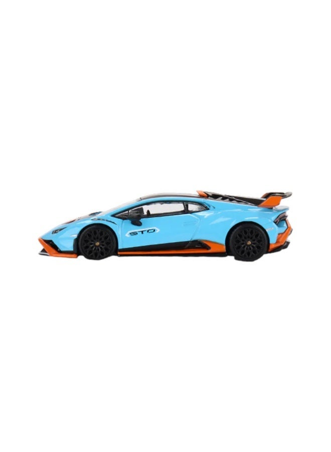 D-power MSZ – Lamborghini STO - Blue| Die-Cast Replica, Ultimate Collector's Item, Super Cars | Toy Vehicles, Metal Toy Car Model - Pull Back Collection | Size - 1:64, For Kids 3+ - Image 2