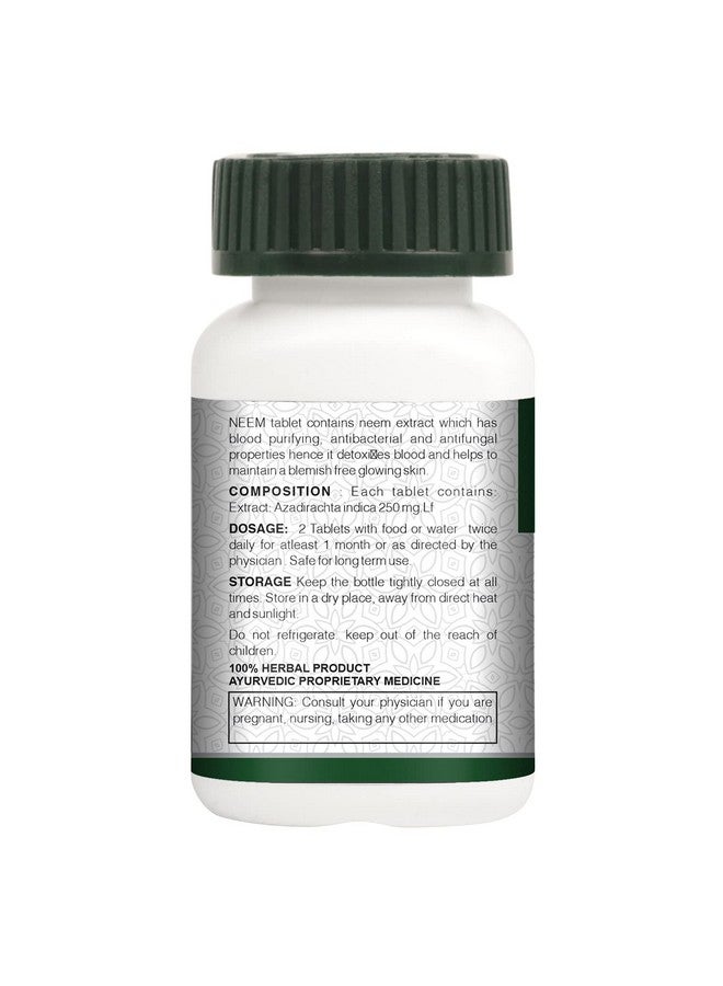 Vogue Wellness Neem Tablets | Improves Skin Health | Supports Detoxification | Healthy & Safe | 60 Tabs (Pack of 1) - Image 5