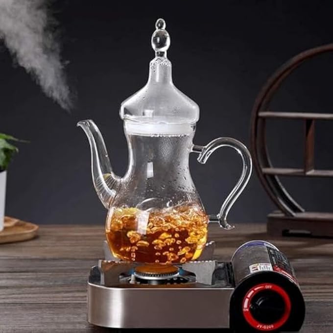 rayihni Homebox Zen Borosilicate Arabic Style Teapot  1 L - Image 3