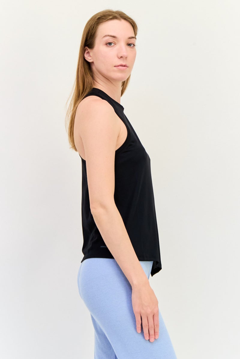 Adidas Women Sportswear Fit Sleeveless Training Tank Top, Black  - Image 3