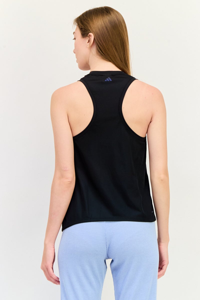 Adidas Women Sportswear Fit Sleeveless Training Tank Top, Black  - Image 2